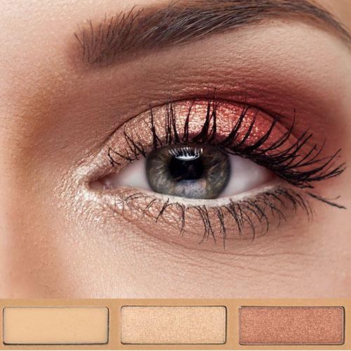 Kit de sombras orgánicas - Eye Essencial set de maquillaje Couleur Caramel