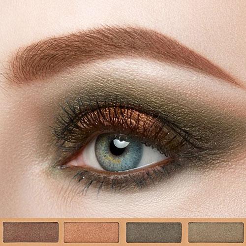 Kit de sombras orgánicas - Eye Essencial set de maquillaje Couleur Caramel