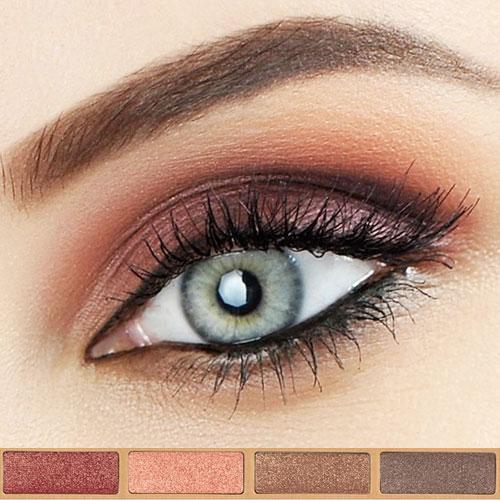 Kit de sombras orgánicas - Eye Essencial set de maquillaje Couleur Caramel