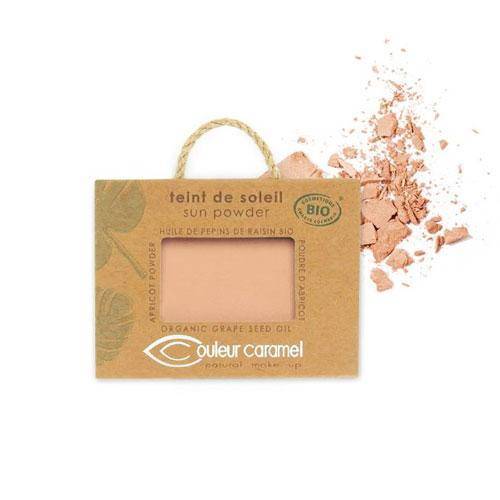 Blush efecto bronceado vegano - Sun Powder maquillaje bronceador Couleur Caramel 23 Beige Café Nacarado