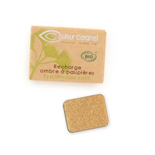 Recarga de Sombras de Ojos Orgánica - Couleur Caramel sombra de ojos Couleur Caramel 109 Hoja Dorada Nacarado
