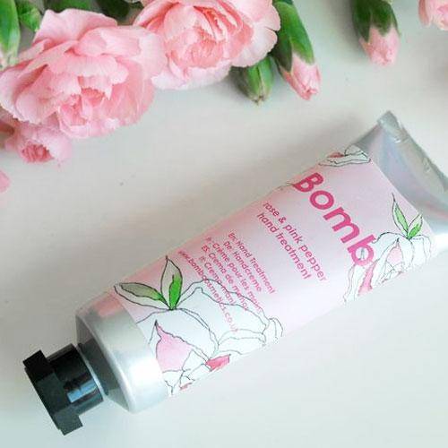 Tratamiento y Crema de Manos - Rose & Pink Pepper tratamiento para manos Bomb Cosmetics