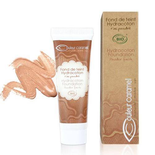 Base de maquillaje líquido vegano - Hydracoton base de maquillaje Couleur Caramel H 15 pétalo de rosa 