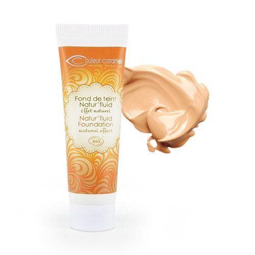 Base de maquillaje líquido vegano - Natur'Fluid base de maquillaje Couleur Caramel N 13 Beige Albaricoque 