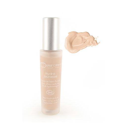 Base de maquillaje semi-líquido vegano - Hydra Jeunesse base de maquillaje Couleur Caramel HJ 21 Porcelana 