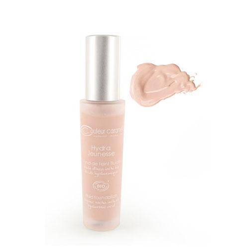 Base de maquillaje semi-líquido vegano - Hydra Jeunesse base de maquillaje Couleur Caramel HJ 22 Beige Rosado 