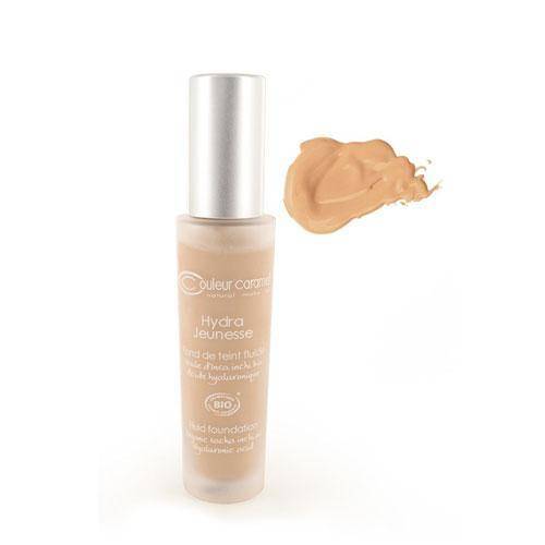 Base de maquillaje semi-líquido vegano - Hydra Jeunesse base de maquillaje Couleur Caramel HJ 26 Beige Ámbar 