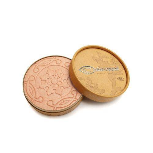 Maquillaje en polvo bronceador vegano - Terre Caramel Fini maquillaje bronceador Couleur Caramel 22 Marrón Anaranjado Nacarado 