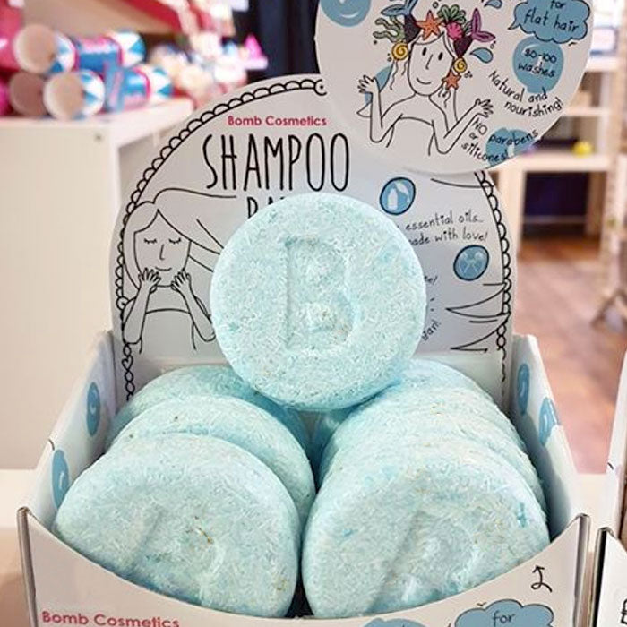 shampoo solido sin parabenos mermaid hair bomb cosmetics